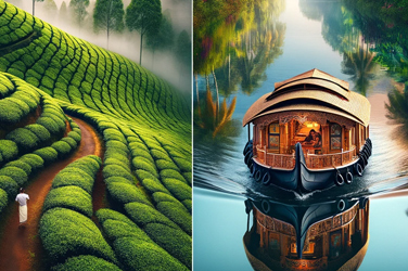 Munnar and Alleppey Tour Packages